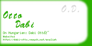 otto dabi business card